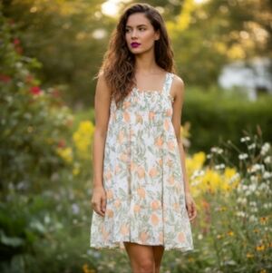 Sadie & Sage "Lemon Garden" Mini Dress